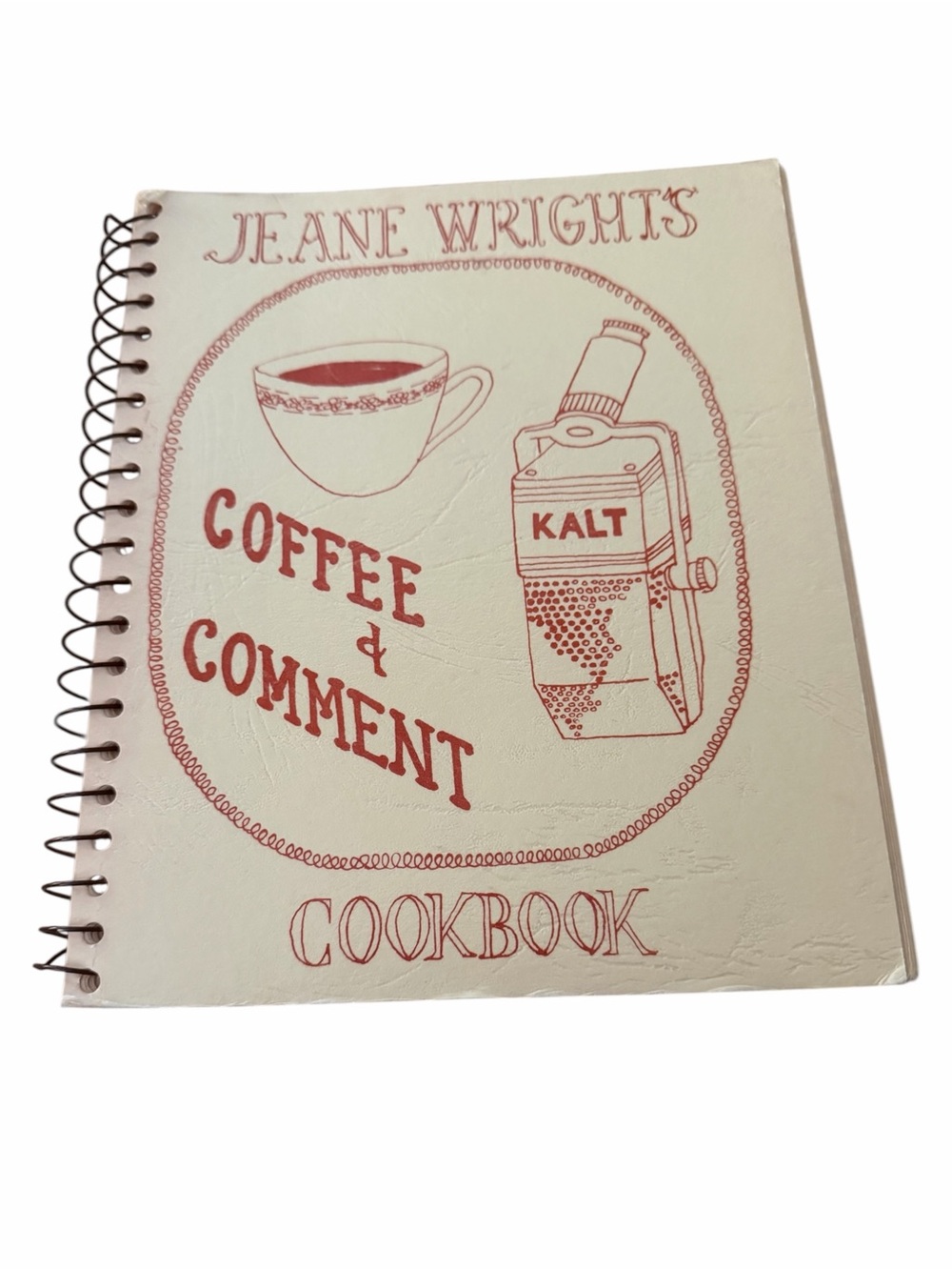 Vintage Jeane Wright Coffee & Comment Cookbook KALT Atlanta Texas Recipes